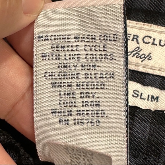 Charter Club Cambridge Slim black/gray check pull-on pants, sz 16, fall, office - Picture 8 of 11